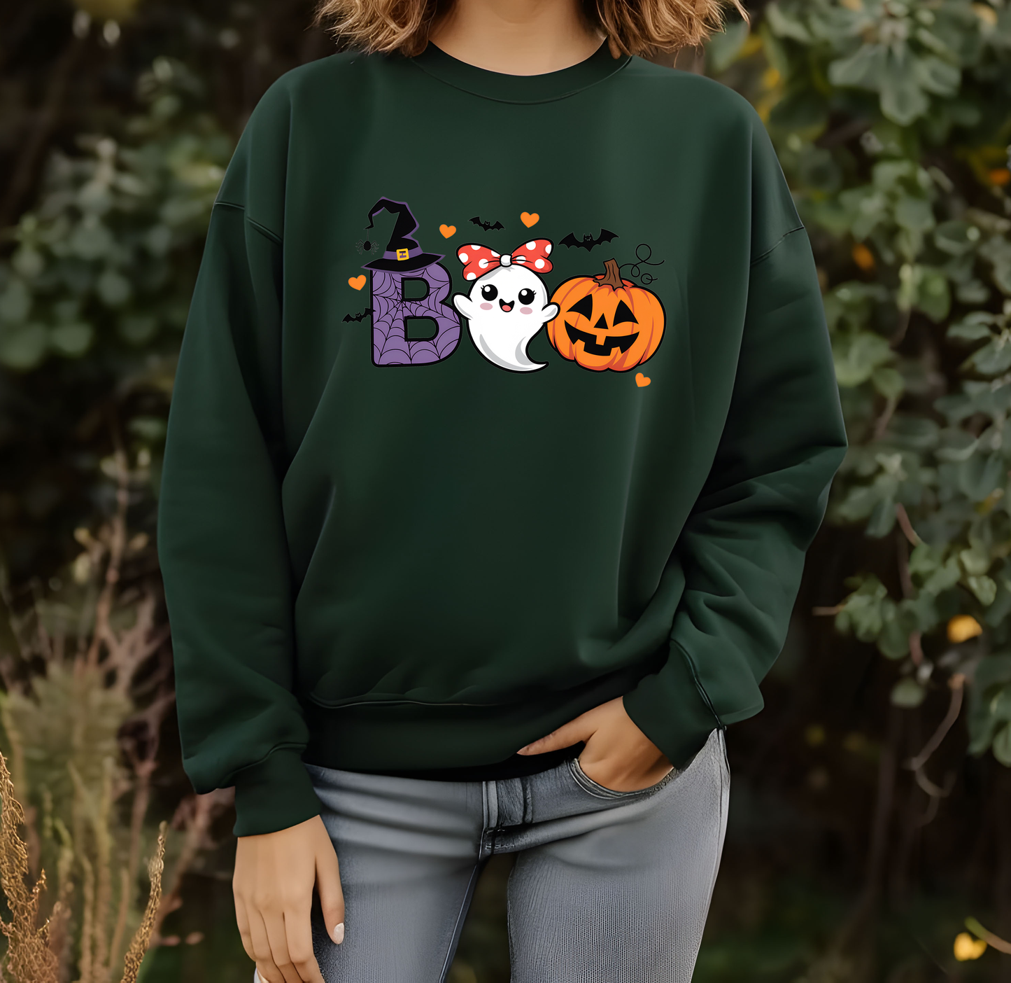 Cute Boo Crewneck Fall Sweatshirt and TShirt