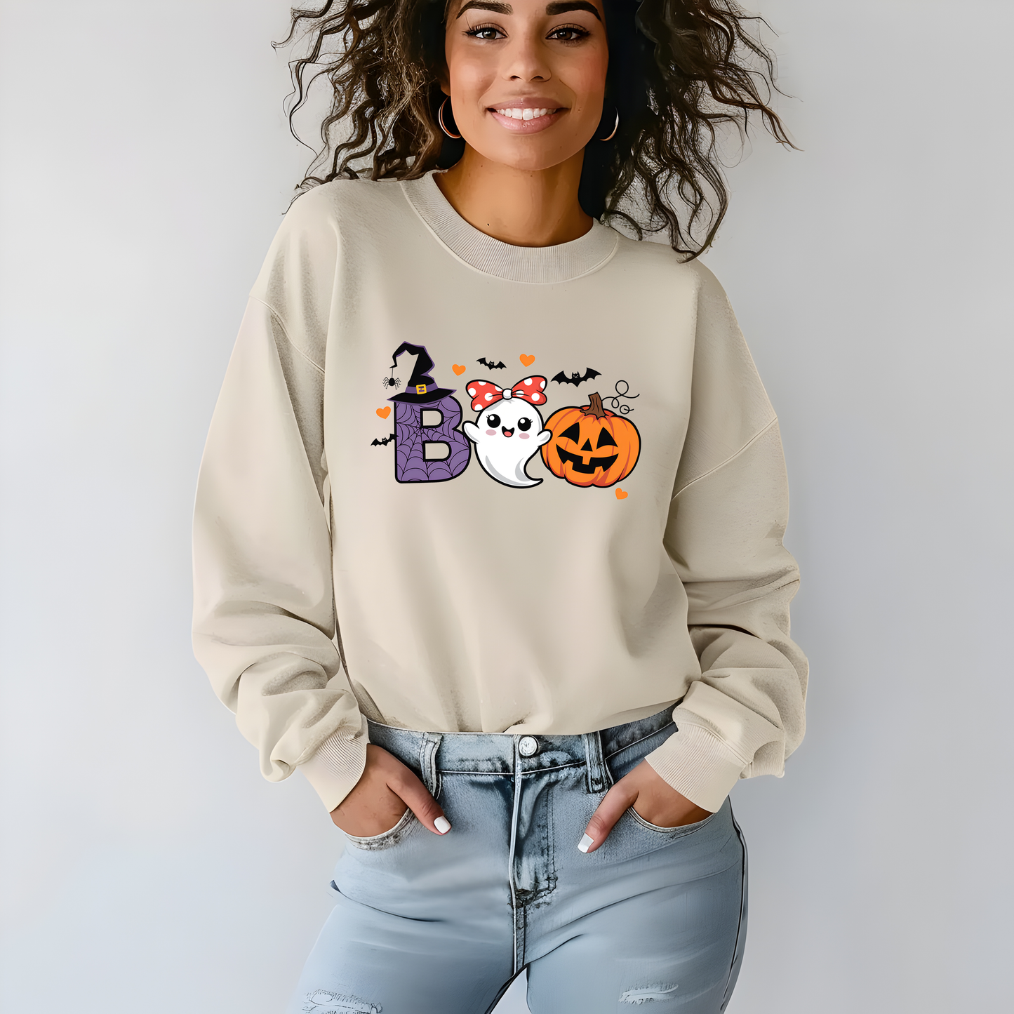 Cute Boo Crewneck Fall Sweatshirt and TShirt