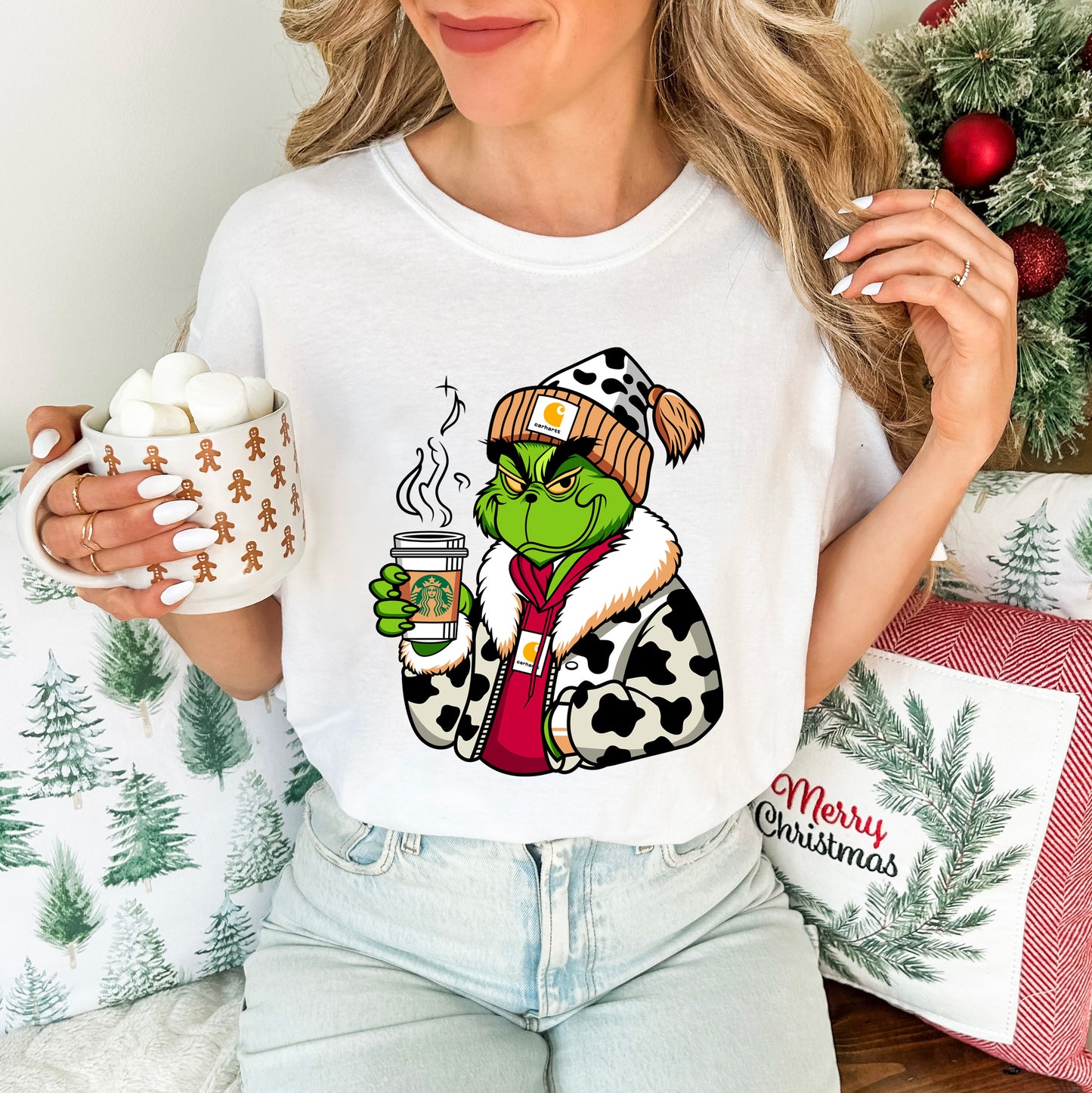 Grinch Carhartt Crewneck Christmas Sweatshirt, TShirt