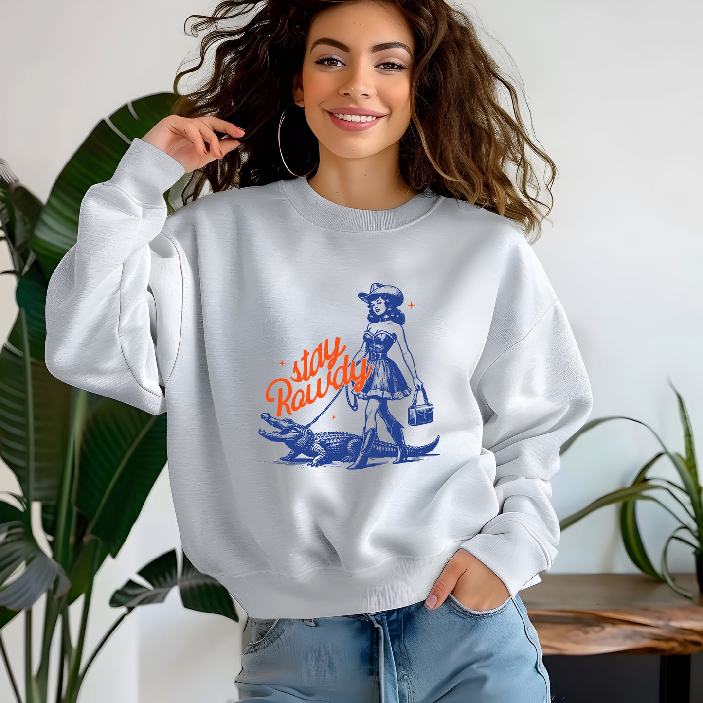 Stay Rowdy Crewneck Sweatshirt, T-shirt